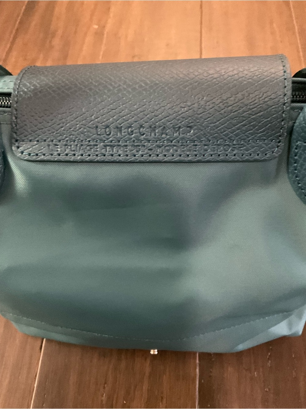 Longchamp Le Pliage Green Collection Small Recycled Canvas Peacock Blue - Picture 4 of 11